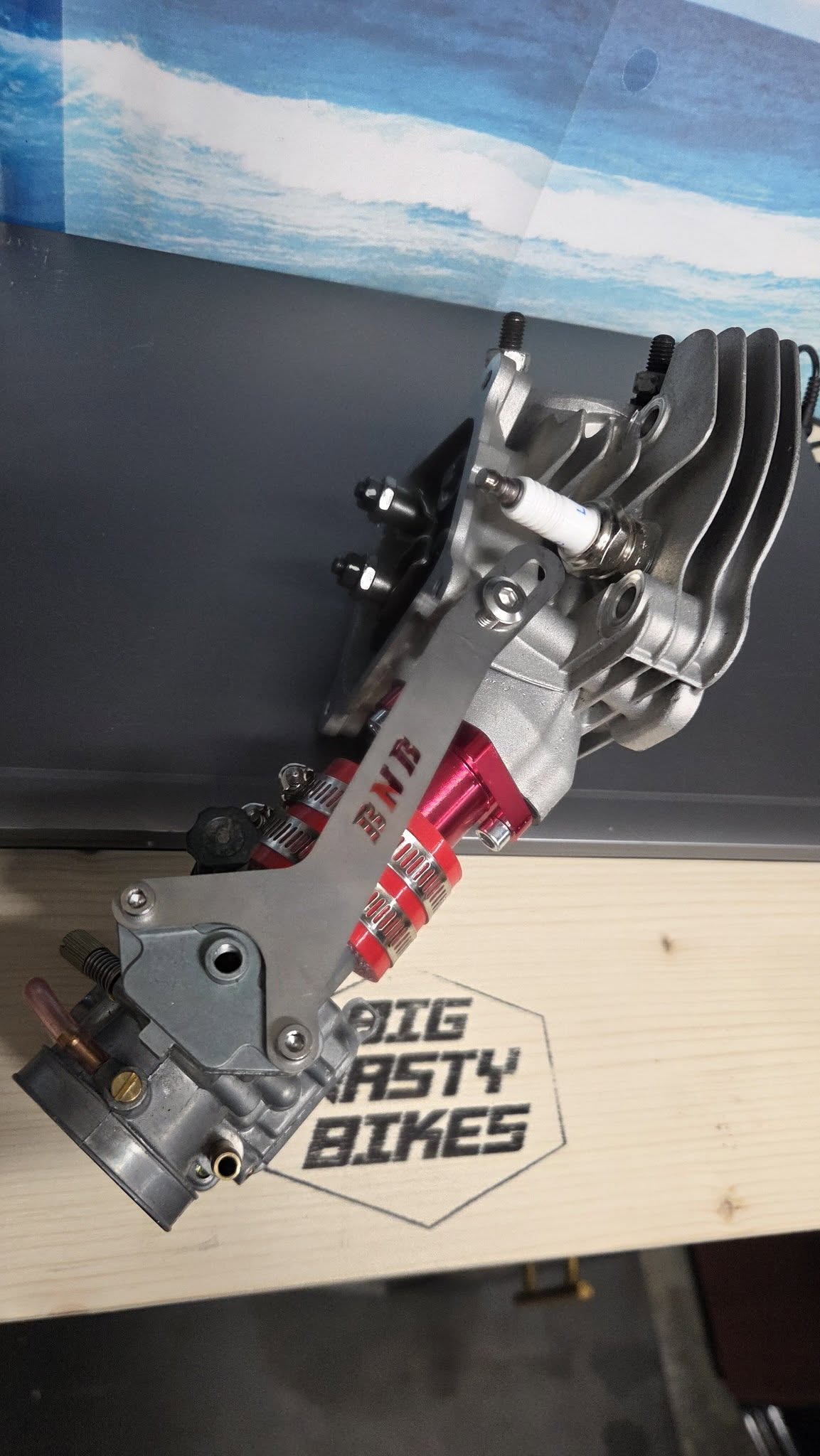 Universal PWK TMX Oko Koso Style Carb Brace Small Block 212 224 236 Predator Tillotson Ducar