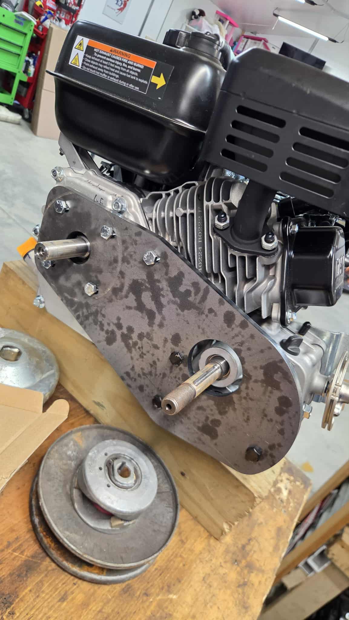 Small Block 30 Series / Trans Mount Plate Kit Ar500 Steel