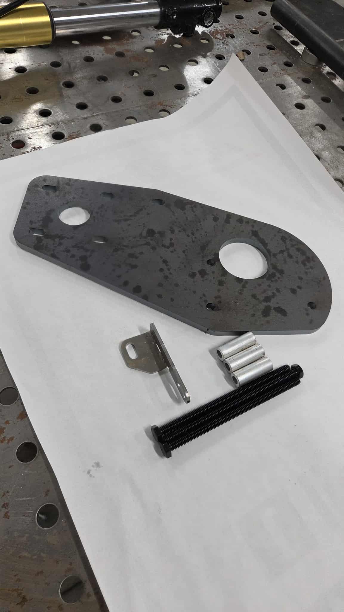 Small Block 30 Series / Trans Mount Plate Kit Ar500 Steel