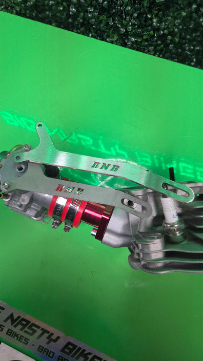 Extended PWK TMX Oko Koso Style Carb Brace Small Block 212 224 236 Predator Tillotson Ducar