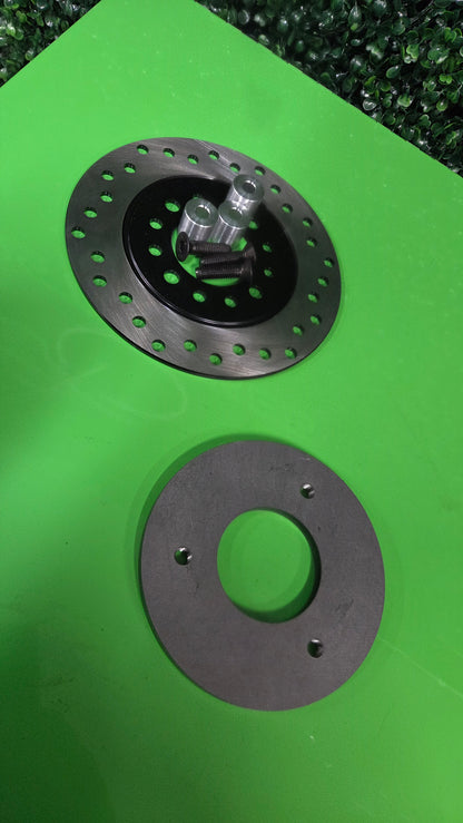8" Wheel Drum Brake Conversion Rotor - Baja Warrior MB200, Coleman CT200, CT200U-EX, BT200x, Hisun M200, Axis M200