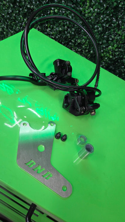 8" Wheel Drum Brake Conversion Kit - Baja Warrior MB200, Coleman CT200, CT200U-EX, BT200x, Hisun M200, Axis M200 (NO ROTOR KIT)