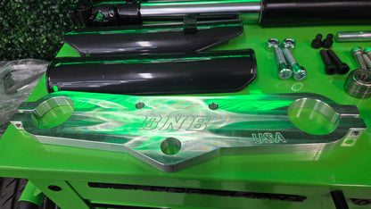 Trailmaster MB200 MB200X Hurricane Inverted Front Suspension Kit W/ Billet CNC Triples