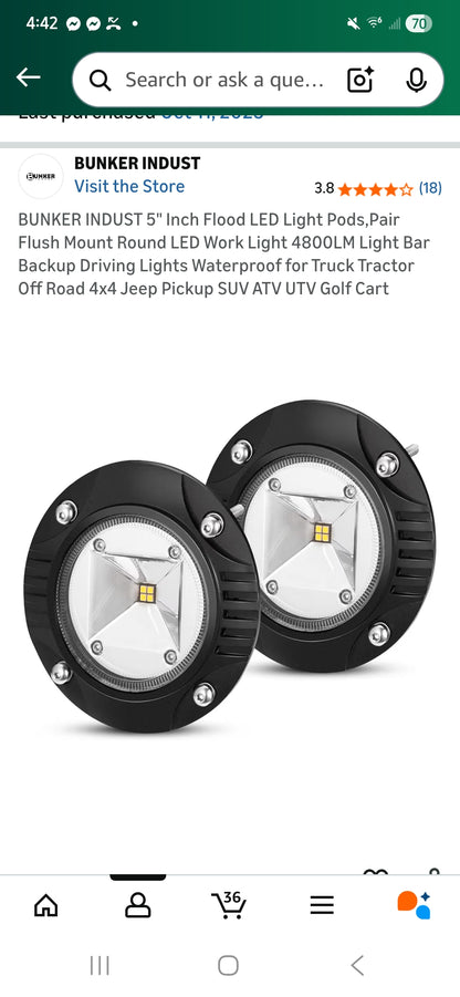 Dual Led Pod Headlight Shells