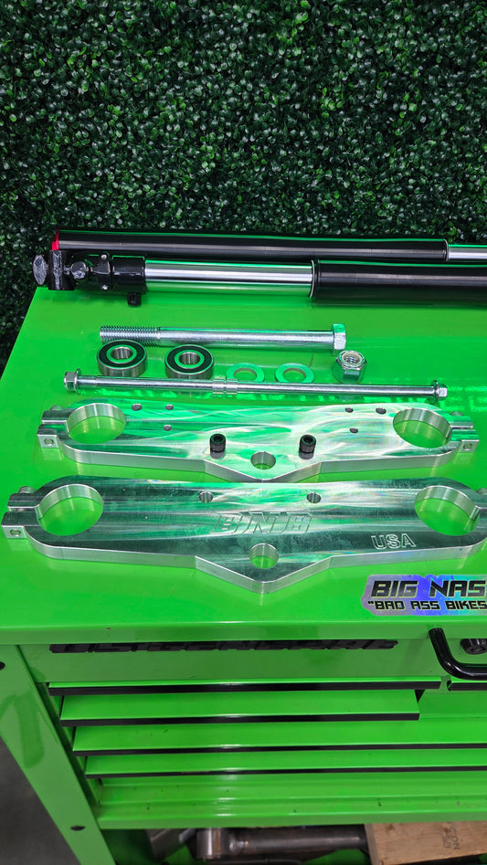Coleman B200R/RSV Mega/Monster Moto Max 212 Inverted Front Suspension Kit Billet CNC Triples