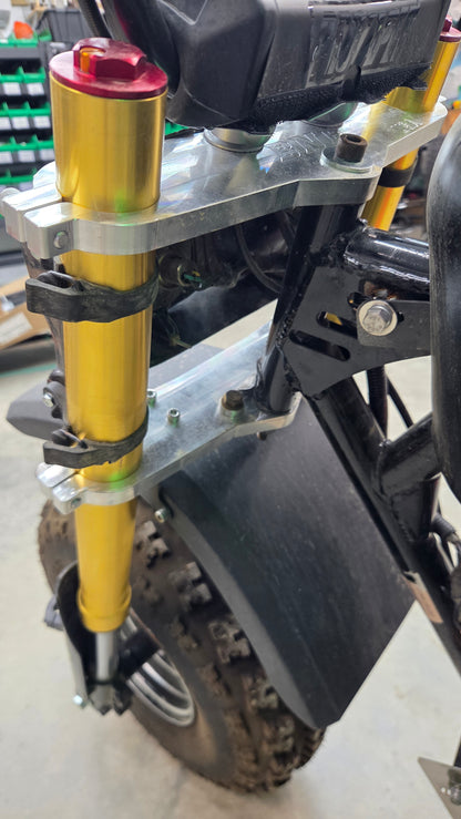 Trailmaster MB200 MB200X Hurricane Inverted Front Suspension Kit W/ Billet CNC Triples
