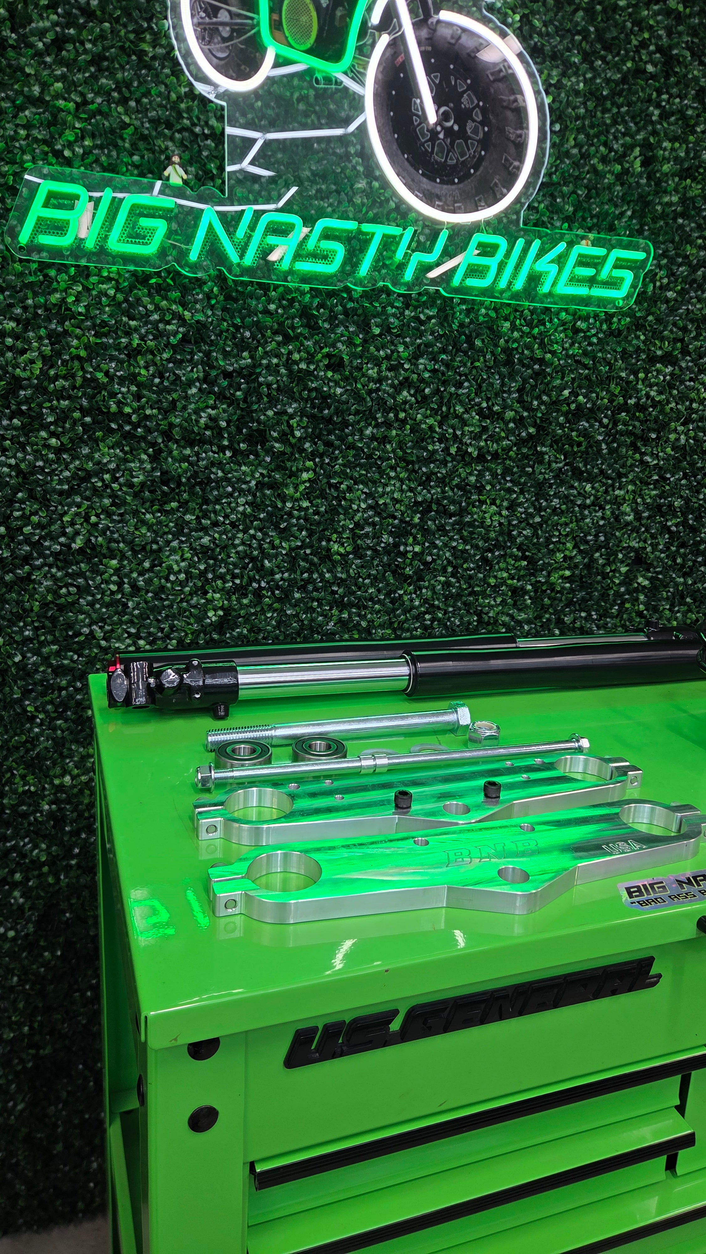 Coleman B200 RSV Inverted Front Suspension Kit Billet CNC Triples