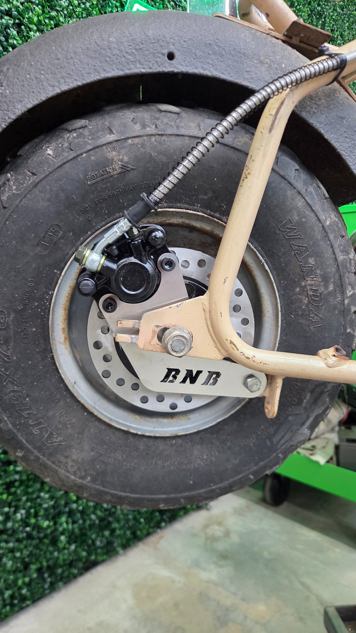 Coleman CT200, CT200U-EX, BT200, Hisun M200, Axis M200 Disc Brake Conversion (CALIPER BRACKET ONLY)
