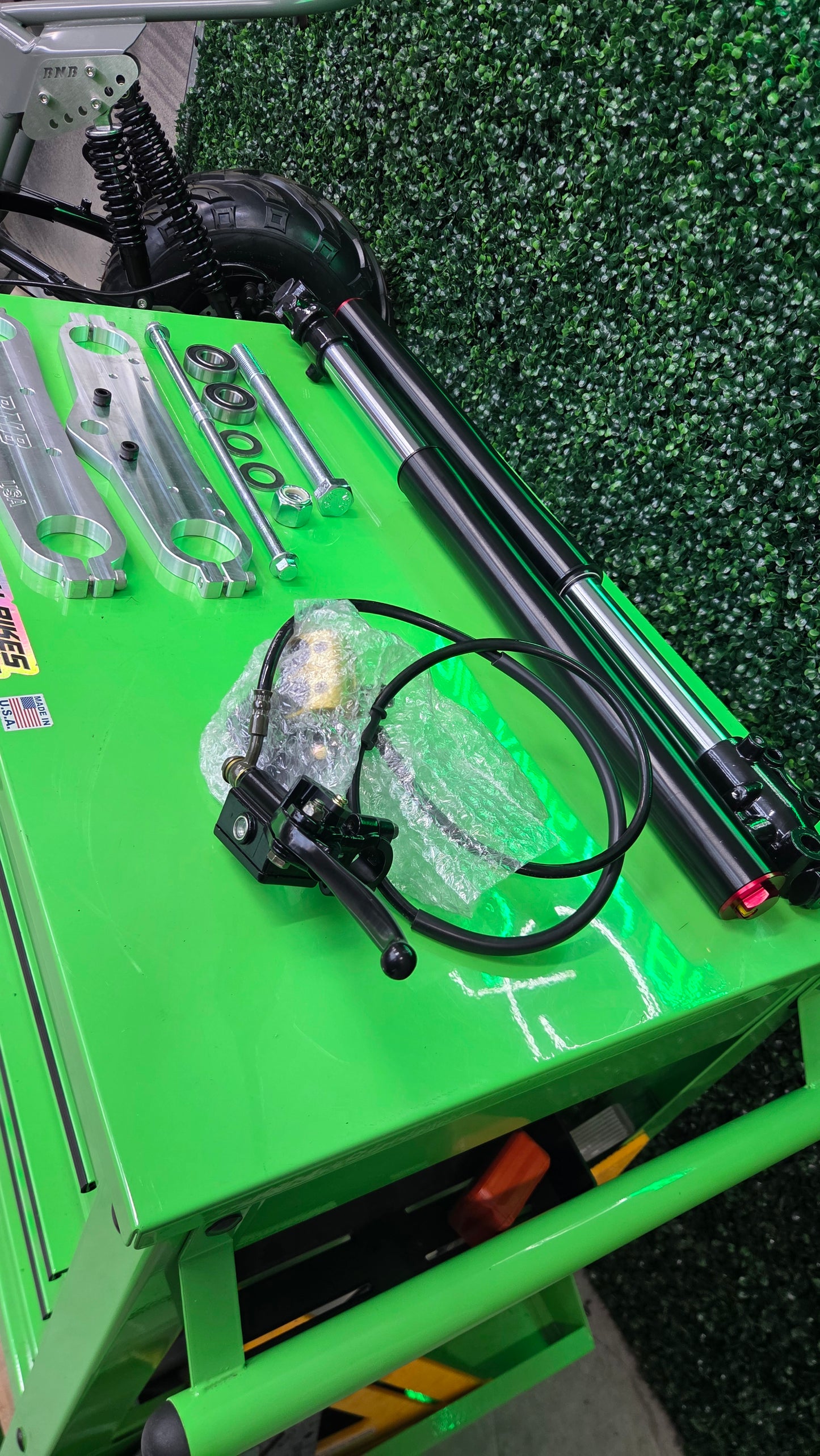 Coleman B200R/RSV Mega/Monster Moto Max 212 Inverted Front Suspension Kit Billet CNC Triples