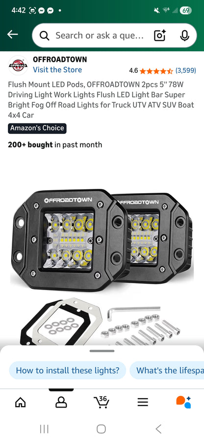 Dual Led Pod Headlight Shells